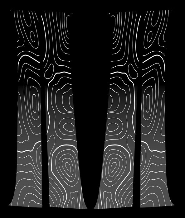 Vinyl Garage Topo B Pillar Decals For Tacoma (2016-2023)