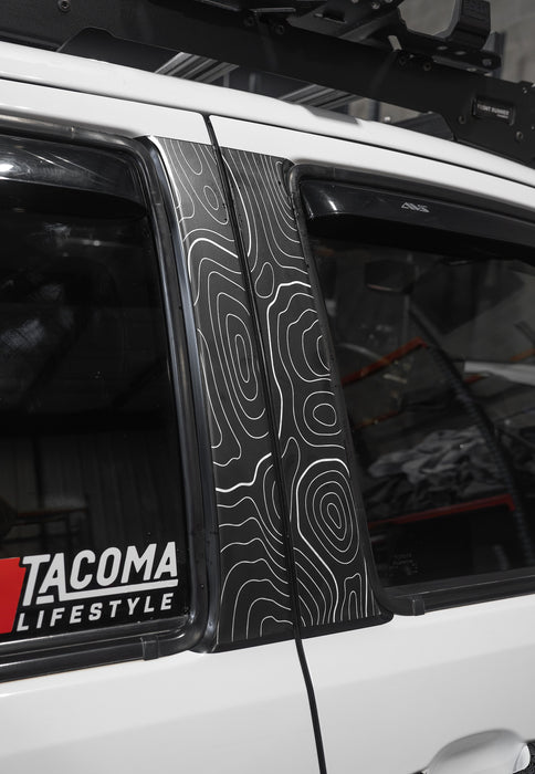 Vinyl Garage Topo B Pillar Decals For Tacoma (2016-2023)
