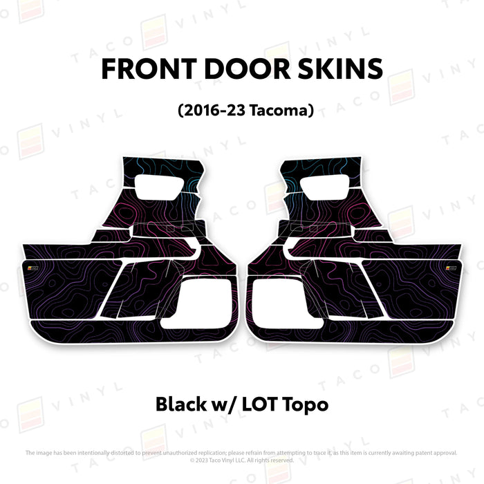 Taco Vinyl Door Skins For Tacoma (2016-2023)