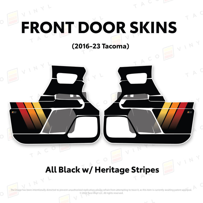 Taco Vinyl Door Skins For Tacoma (2016-2023)