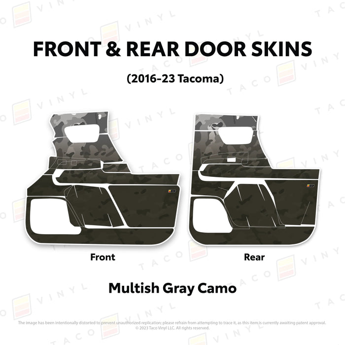 Taco Vinyl Door Skins For Tacoma (2016-2023)