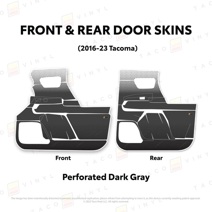 Taco Vinyl Door Skins For Tacoma (2016-2023)