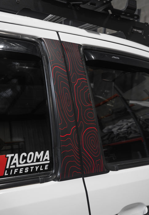 Vinyl Garage Topo B Pillar Decals For Tacoma (2016-2023)