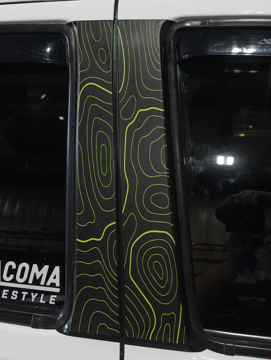 Vinyl Garage Topo B Pillar Decals For Tacoma (2016-2023)