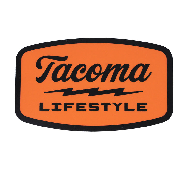 Tacoma Lifestyle Orange Moto Sticker