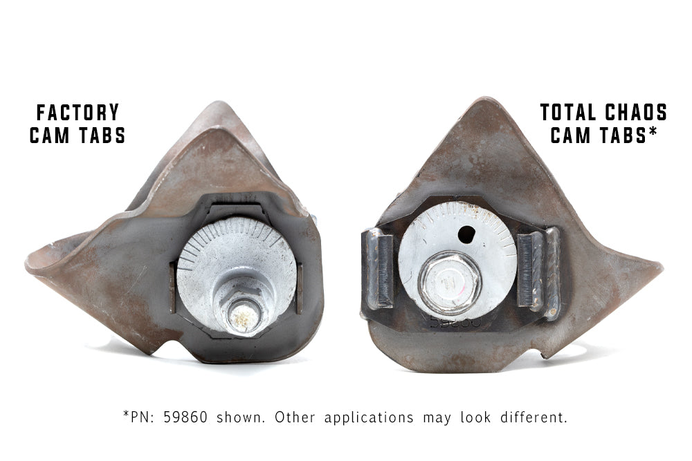 Total Chaos Fabrication Lower Control Arm Cam Tab Gussets For Tacoma (2016-2023)