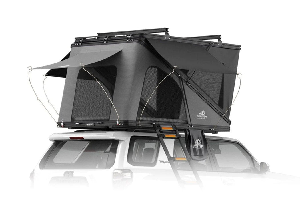 automatic roof top tent Tuff Stuff Alpine FiftyOne Aluminum Shell Tent — Tacoma Lifestyle