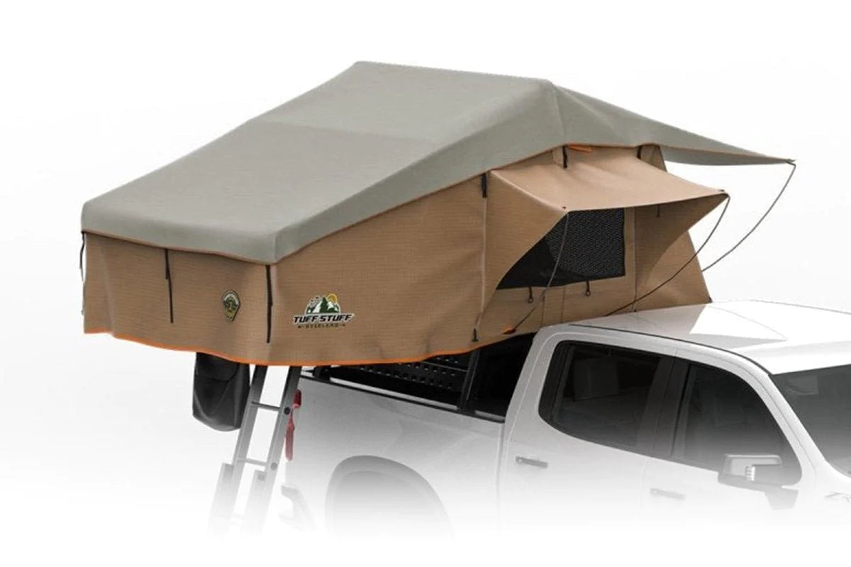 pickup roof top tent Tuff Stuff TS-RTT-RAN-65 Ranger Overland Roof Top Tent, 3 Person, 65"