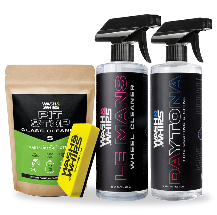 WASH&WHIPS Wheel & Tire Wash & Shine Kit