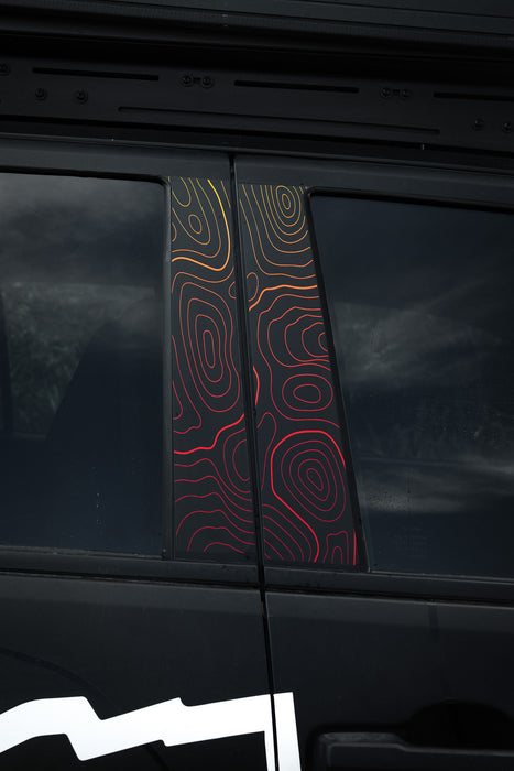Vinyl Garage Topo B Pillar Decals For Tacoma (2024-Current)