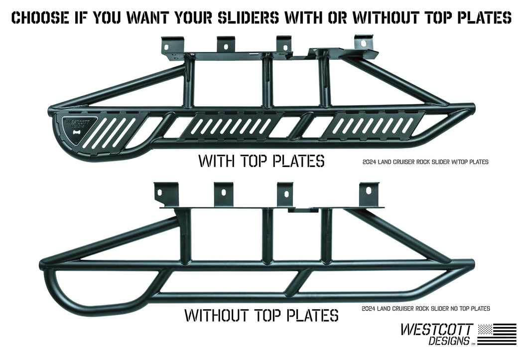 Westcott Designs Long Bed Rock Sliders For Tacoma (2024-Current)