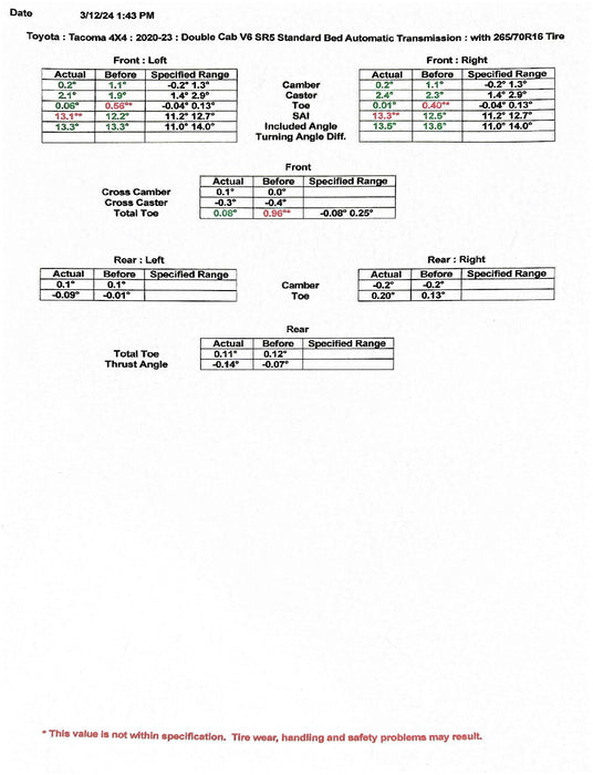 Westcott Designs Preload Collar Lift Kit For Tacoma (2024-Current)