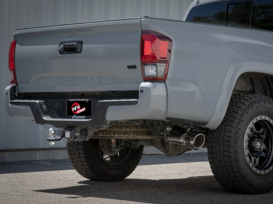 aFe Apollo GT Series 2-1/2 IN to 3 IN 409 Stainless Steel Cat-Back Exhaust System w/ Black Tip For Tacoma (2016-2023)