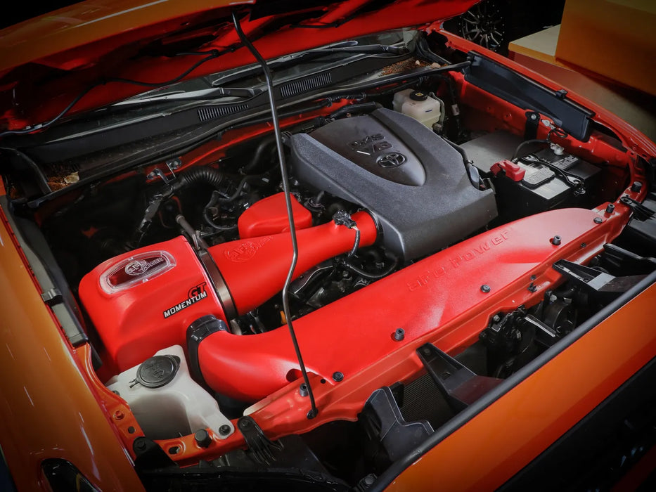aFe Momentum GT Red Edition Cold Air Intake System w/ Pro DRY S Filter For Tacoma (2016-2023)