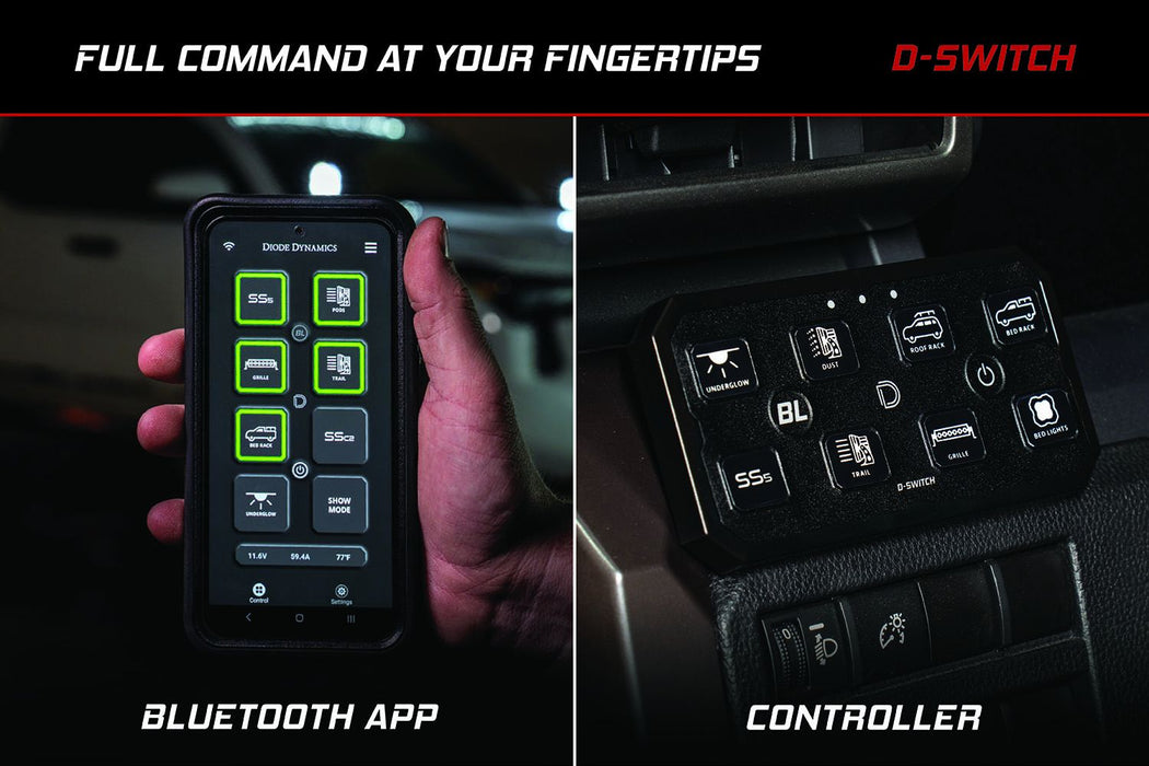 Diode Dynamics D-Switch 8-Channel Switch Panel for Tacoma