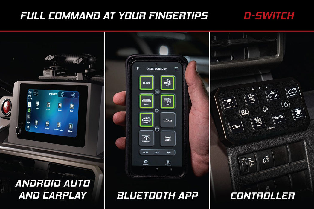 Diode Dynamics D-Switch 8-Channel Switch Panel For Tacoma