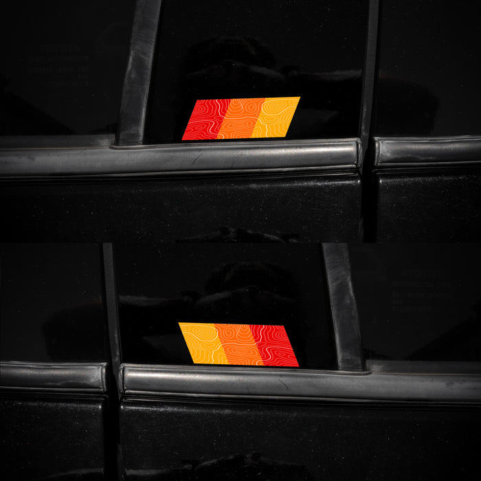 Vinyl Garage B Pillar Three Stripe Decal