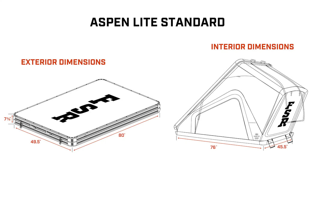 Freespirit Recreation Aspen Lite Standard Rooftop Tent