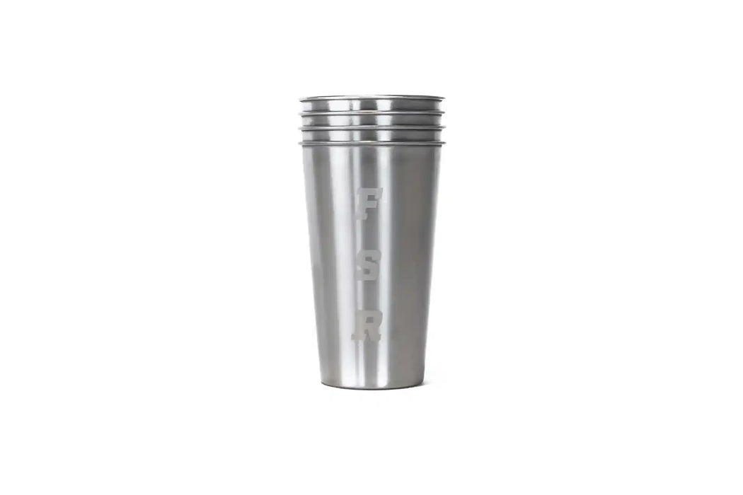 Freespirit Recreation Stainless Steel 16oz Camp Cups (4)