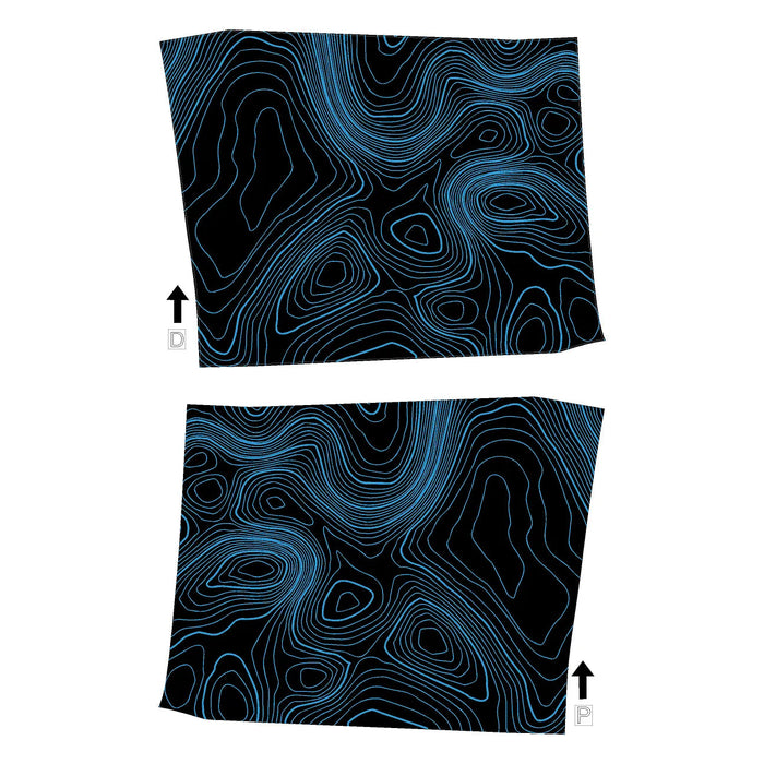 StickerFab Topographic Front Door Armrest Panel Protection for Tacoma (2024-Current)