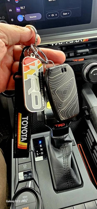 StickeFab Topographic Key Fob Overlay for Tacoma (2024-Current)