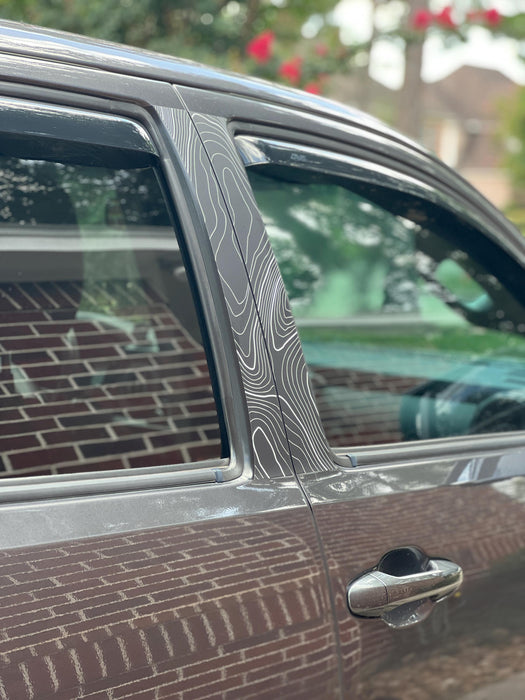 StickerFab Topo B Pillar Overlays for Tacoma (2016-2023)