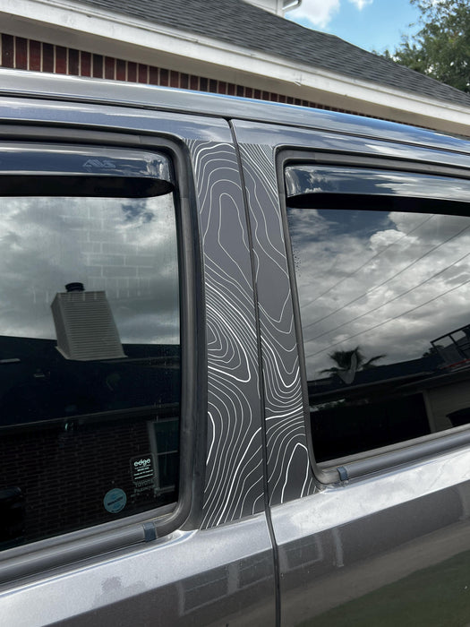 StickerFab Topo B Pillar Overlays for Tacoma (2016-2023)