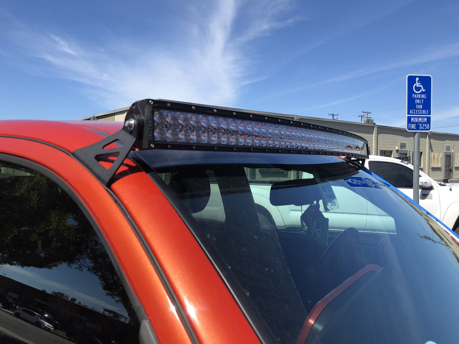 Cali Raised 52" Curved LED Light Bar Roof Brackets Kit For Tacoma (2005-2023)