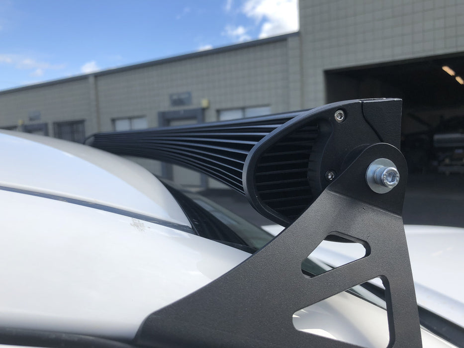 Cali Raised 52" Curved LED Light Bar Roof Brackets Kit For Tacoma (2005-2023)