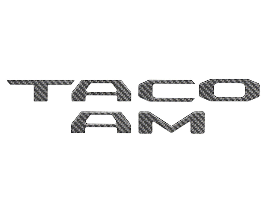 Tufskinz Bed Rail Tailgate Letter Overlays For Tacoma (2024-Current)