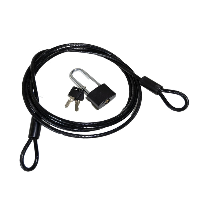 Big Days Truck Accessories Chase Rack System - Storable Bike Lock (10'), Lock Included