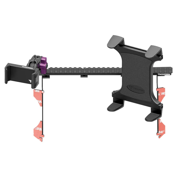 Tackform TRAXX™  Assault Track Picatinny Dash Bracket With Dual Wireless Charging Phone Mounts for Tacoma (2016-2023)