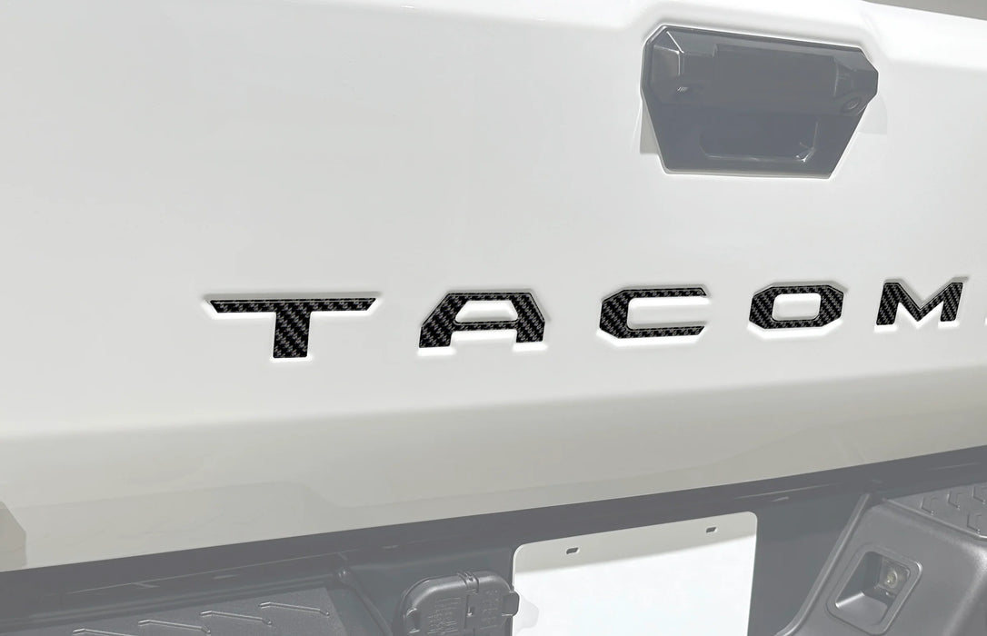 AFX 3D Black Domed Raised Tailgate Insert Letters For Toyota Tacoma 2024-2025 (Made In USA)