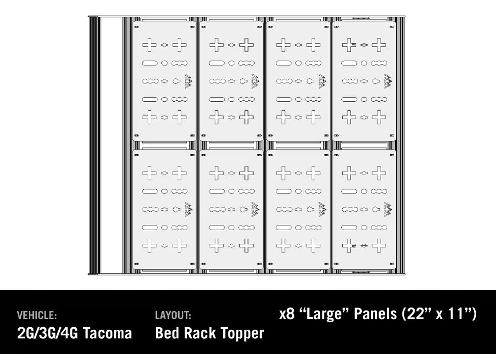 Backwoods DRIFTR Bed Rack Topper For Tacoma (2005-Current)