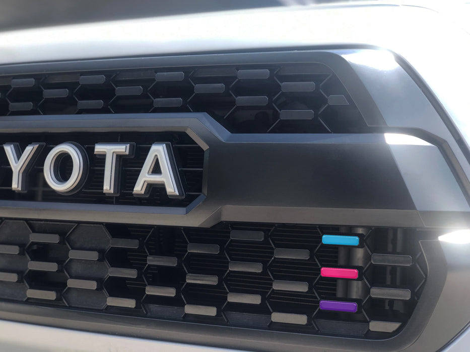 Tufskinz TRI-Color Grille Accent Overlays For Tacoma (2016-2023)