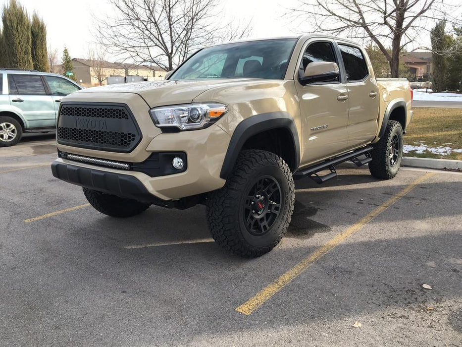 Cali Raised 32" Lower Bumper Flush Slim Light Bar Mounting Brackets For Tacoma (2016-2023)