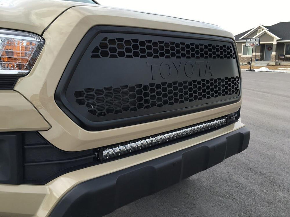 Cali Raised 32" Lower Bumper Flush Slim Light Bar Mounting Brackets For Tacoma (2016-2023)