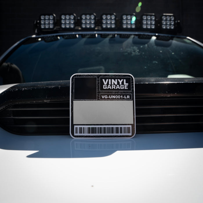 Vinyl Garage Glove Box Keyhole Cover (2016-Current)