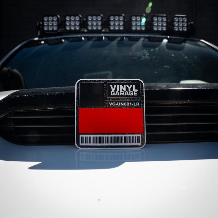 Vinyl Garage Glove Box Keyhole Cover (2016-Current)