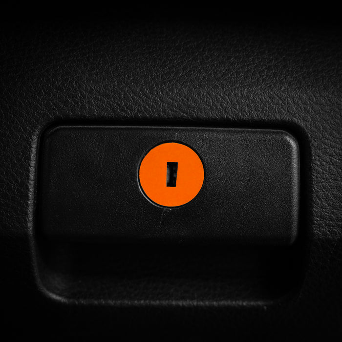 Vinyl Garage Glove Box Keyhole Cover (2016-Current)