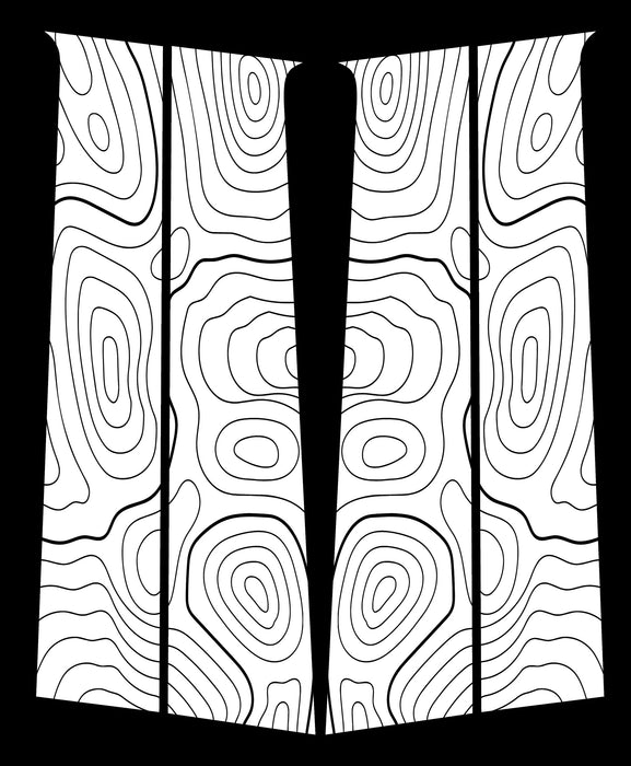 Vinyl Garage Topo B Pillar Decals For Tacoma (2024-Current)