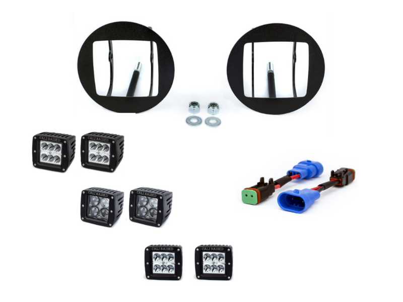 LED Fog Light Pod Replacements Brackets Kit Fits 2005-2011 Toyota Tacoma - 3X2 18W LED PODS LED Fog Light Pod Replacements Brackets Kit Fits 2005-2011 Toyota Tacoma - 3X2 18W LED PODS