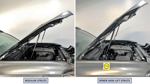 thumbnail image 2 of Carbon Fiber Hood Struts For Toyota Tacoma 2005-2015 - No-Drill Bolt-On Gas Lift Supports 2 of 6