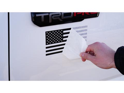 american flag car sticker