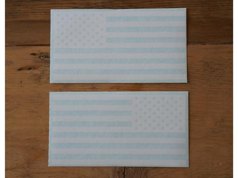 white american flag car stickers