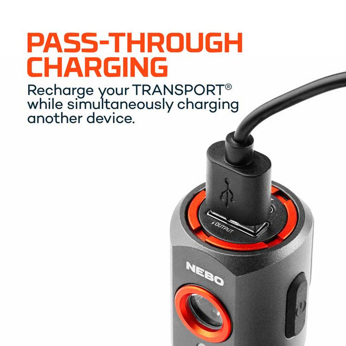 Nebo Transport 400 2-In-1 Car Charger & Flashlight — Tacoma Lifestyle