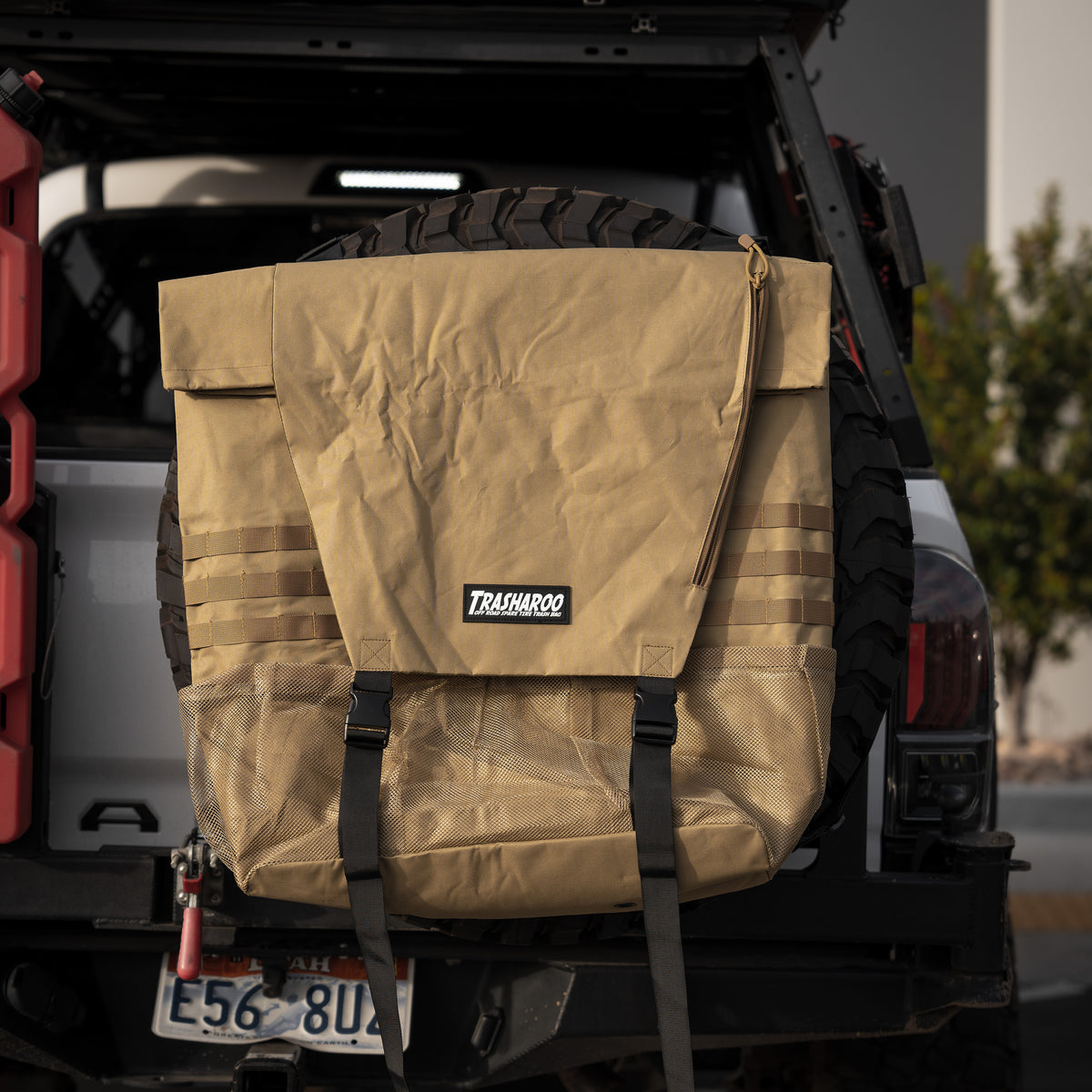 Trasharoo Spare Tire Trash Bag Tan — Tacoma Lifestyle