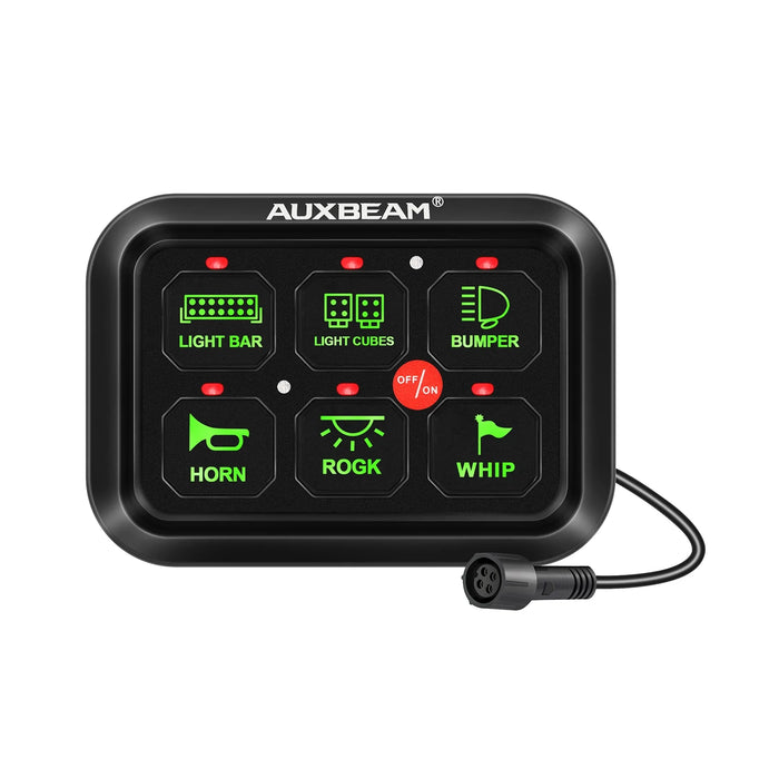 Auxbeam 6 Gang LED Switch Panel Kit — Tacoma Lifestyle Auxbeam 6 Gang LED Switch Panel Kit — Tacoma Lifestyle