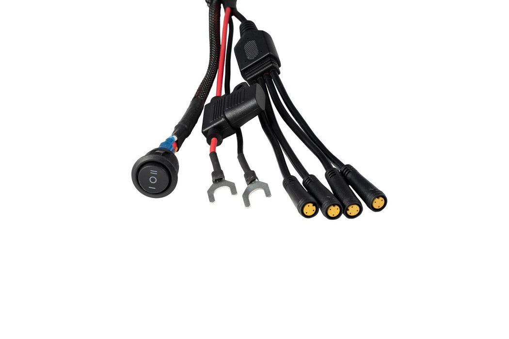 Diode Dynamics Stage Series Single-Color Rock Light M8 Wiring Harness