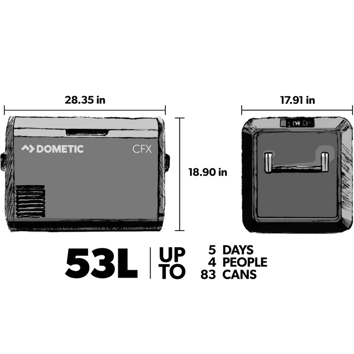 Dometic CFX3 55IM Electric Cooler 53L